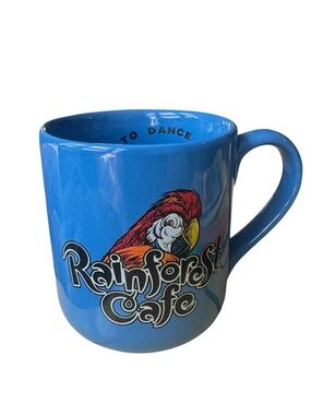 RAINFOREST Cafe Blue Parrot Ceramic Coffee Mug